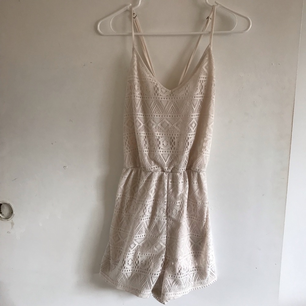 Crotchet White/Cream Romper